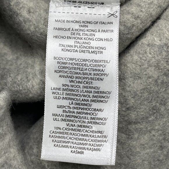 Polo Ralph Lauren Womens Italian Wool & Cashmere Ribbed Knit Sweater L Gray - Picture 3 of 6